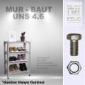 EELIC MUR DAN BAUT MUB-G4.6 MUR DAN BAUT 7,7 MM x 20 MM GRADE 4.6 NUT AND BOLD. 