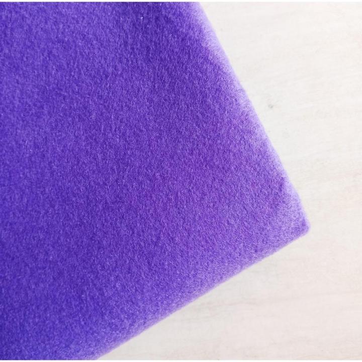 Kain Flanel Warna Ungu Tua Untuk Membuat Kerajinan Tangan - 1 Meter