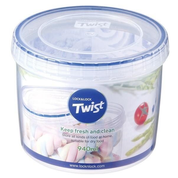 Lock & Lock Twist Toples Kue Makanan Kering 940Ml - LLS141