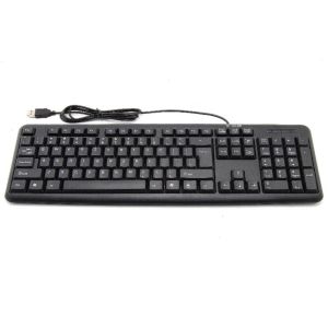KEYBOARD KOMPUTER MURAH USB R-ONE WARNA HITAM TERBARU KEYBOARD MURAH PORT USB WIRED R1601 [PACKING BUBBLE]