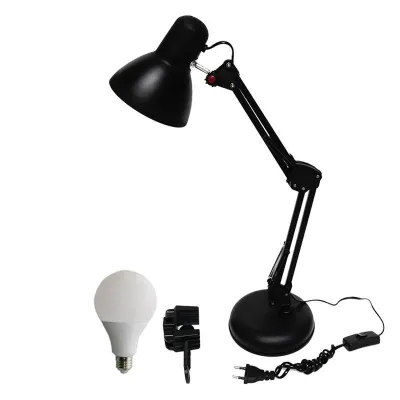 EELIC Lampu LED Bohlam 7W + Lampu Meja Belajar Arsitek JM-800J -SL7W