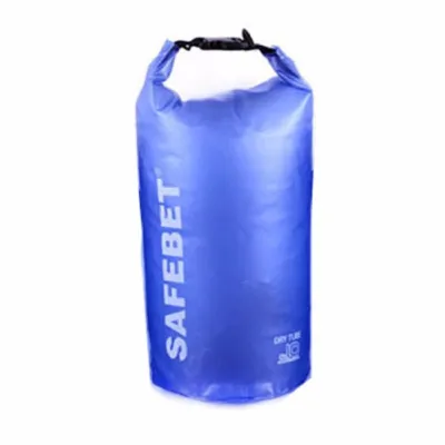 Floating Waterproof Bucket Dry Bag 10 Liter Tas Anti Air Perlengkapan Olahraga Camping Rekreasi Traveling Hiking Adventure Sling Selempang Bahan Parasut Tempat Penyimpanan Penampungan Air Luas Dapat Dilipat Foldabel Safety s9891 - Blue
