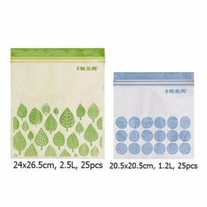 964 - Plastik Makanan isi 50 pcs Aneka Ukuran BPA Free - Ziplock Plastic Seal Bag Travel Pouch