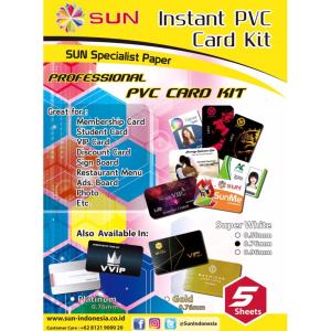 SUN PVC ID Card Super White 076 (Isi 5 set)