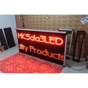 Running Text Merah 100x200cm Wifi Outdoor