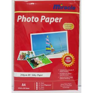 Miracle Premium Rough Silky Photo Paper / Kertas Foto 260 Gr Gsm