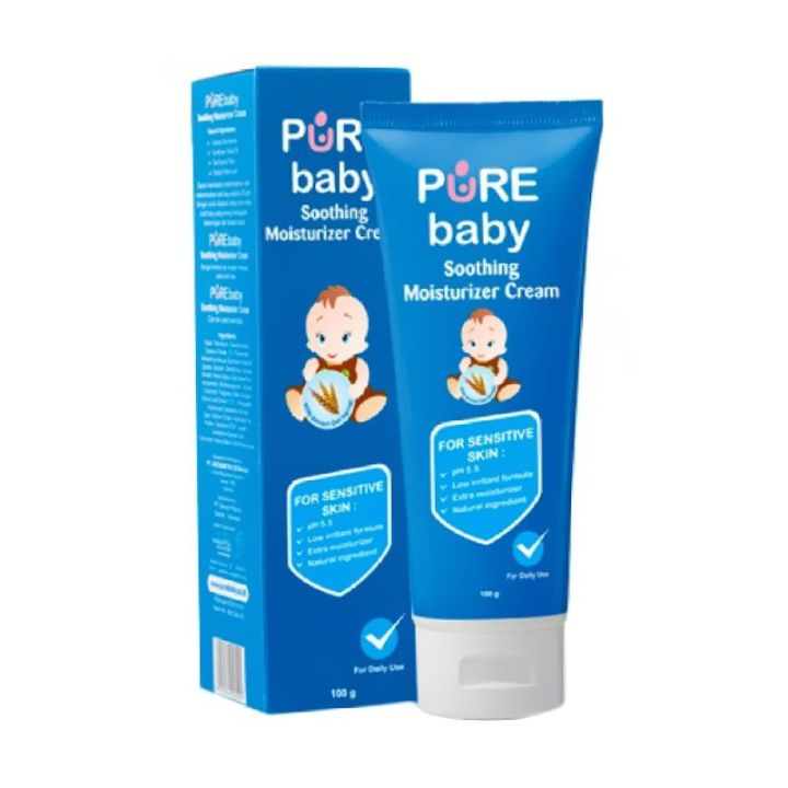 Pure Baby Soothing Moisturizer Cream 100 Gram Lazada Indonesia