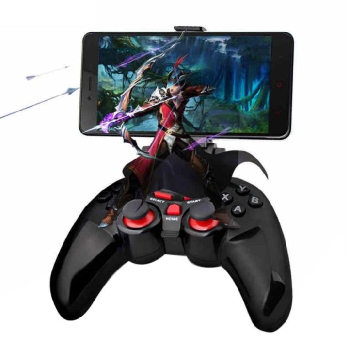 TI-465 Wireless Android Bluetooth Gamepad DOBE Game Controller Joystick For Android iOS PC with Cell Phone Holder Gamepads - intl