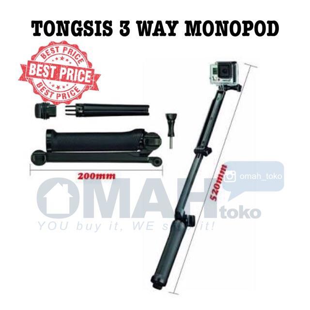 Tongsis Way Monopod Tongsis For Xiaomi Yi Camera- Gopro- Brica