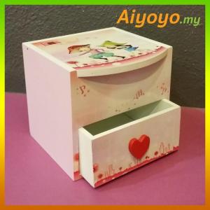 Cartoon Wooden Jewellery Box Earrings Necklace Jewelry Cute Display Showcase Organizer Holder Storage Fashion Bracelets Ornaments Accessories