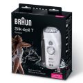 Braun Silk-épil 7 7-561 - Wet & Dry Cordless Electric Hair Removal Epilator, Ladies Electric Shaver, and Bikini Trimmer for Women. 