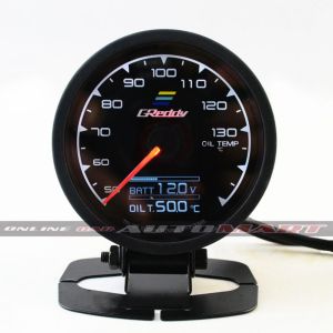 Greddy Meter Oil Temp Multi D/A Dauge 7 Colour Display Universal Fit + Battery Volts