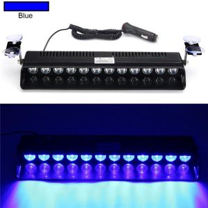Dasbor Mobil 12 Mata Lampu Tembak Darurat Mobil LED Lampu LED Polisi Lampu Strobo Mobil