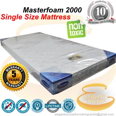 (Special Offer) Export Class Masterfoam 2000 Single Size High Density Synthetic Latex Mattress