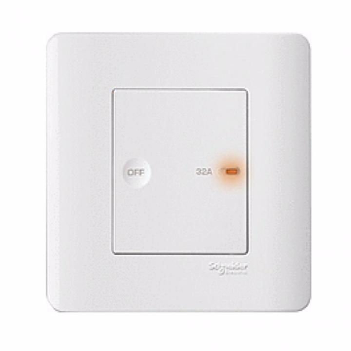 Schneider Zencelo 32A 1 Gang Full-Flat Double Pole Rocker Switch with ...