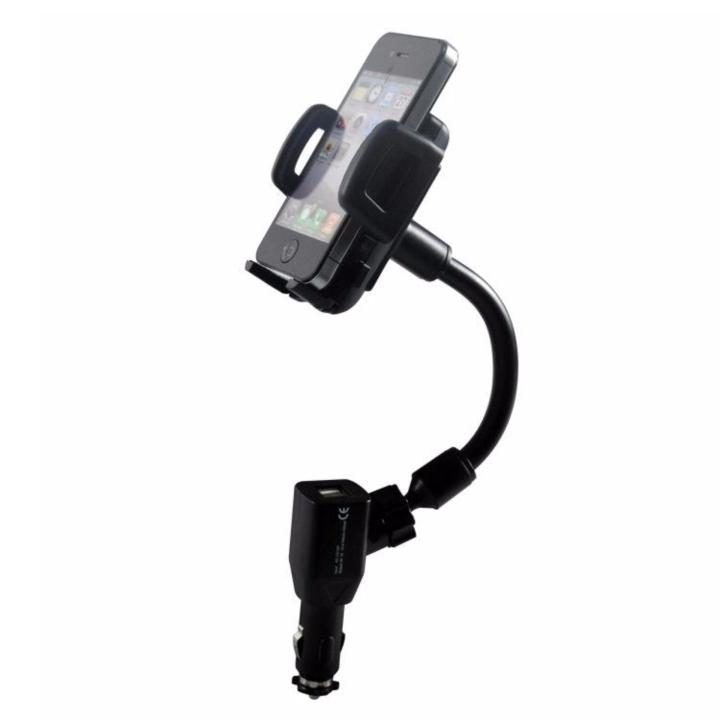 Dual USB Car Mount Holder for Cigarette Lighter socket phone