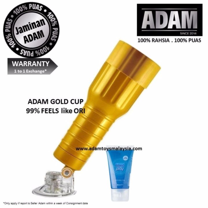 Adam Sex Toy for Men Masturbate Masturbator Desire GOLD Cup Alat