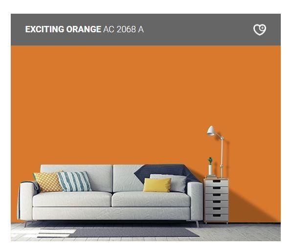 Nippon Paint Weatherbond Advance EXCITING ORANGEAC 2068 A 1L Lazada