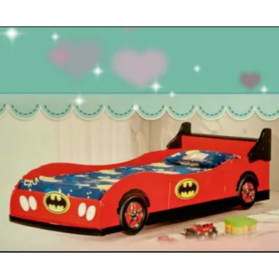 Q 10 Single Bed Frame / Sports Car Single Bed / Children Single Bed / Kids Bed (Red) (TBR)