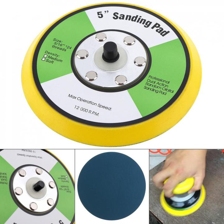 5 Inch Dual Action Random Orbital Sanding Pad Professional 12000RPM ...