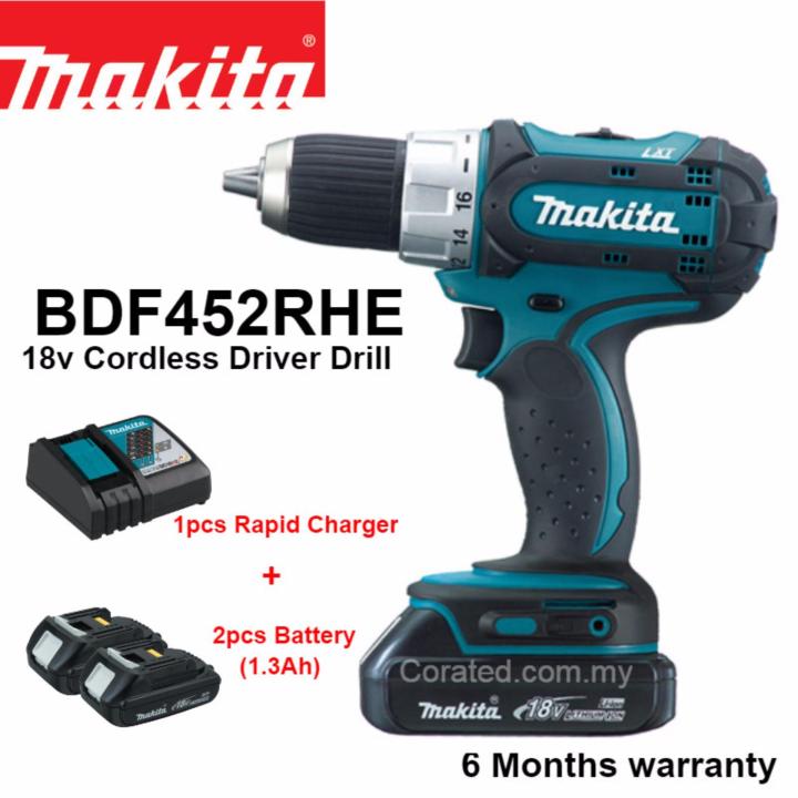 Makita Cordless Drill Bdf452 Makita BDF452 18V Cordless Drill