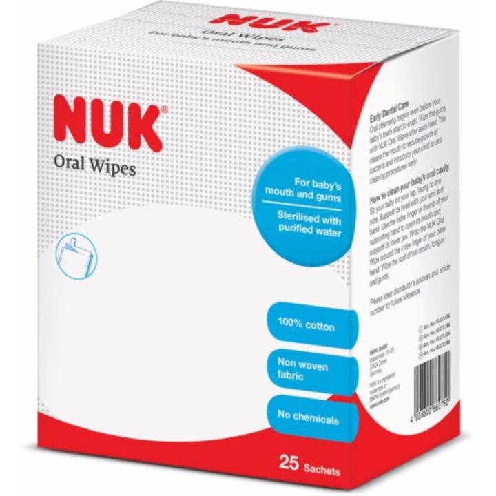Nuk Baby Oral Wipes (25 Sachets) Oh Baby Store Lazada