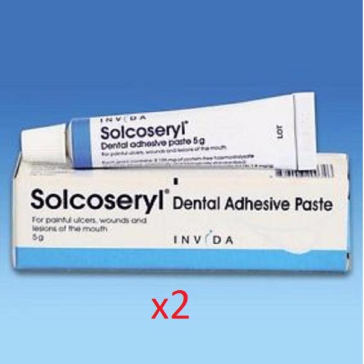 Sococeryl 2 x Solcoseryl Dental Adhesive Paste 5g | Lazada