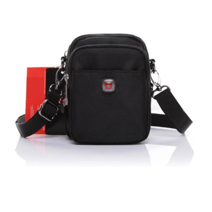 Swissgear Waterproof Mini Shoulder Sling Crossbody Pouch Bag (Black