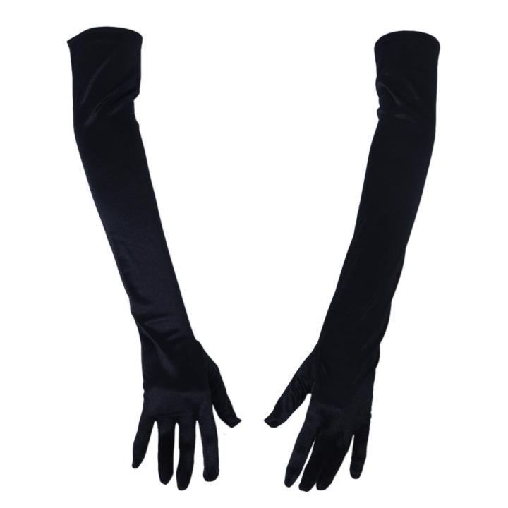 chinese dress ladies Lucy Black Maxi Dress With Gloves main image 1