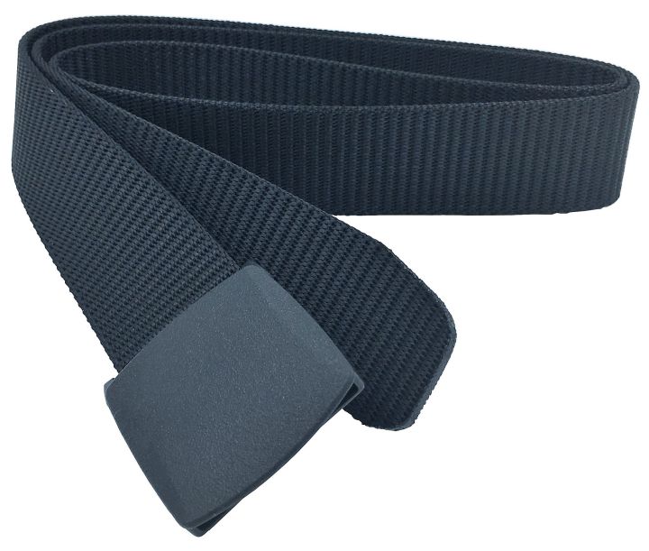 Non-metal Travel Belt (airport X-ray Scanner Friendly) - Black 