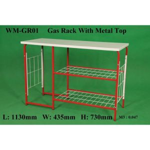 (Ready Stock)WM-GR01 Metal Top Gas Rack /Rak gas/Rak dapur/jimat/kedai makan