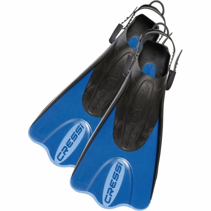 Cressi PALAU SAF Adjustable Short Fins Open Heel Snorkeling Swimming ...