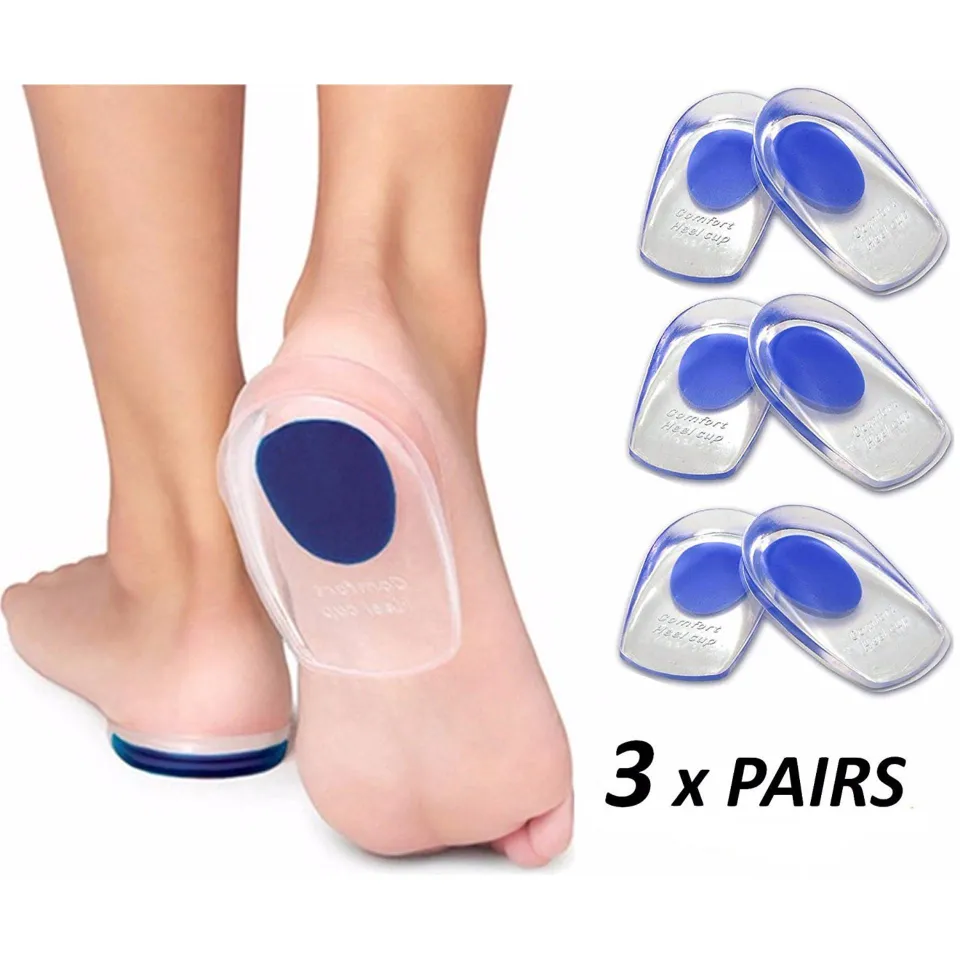 ARMSTRONG AMERIKA Plantar Fasciitis Inserts Heel Protectors - Silicone Gel  Heel Cups for Bone Spur Relief (3 Pairs - 3mm) : Amazon.in: Shoes & Handbags