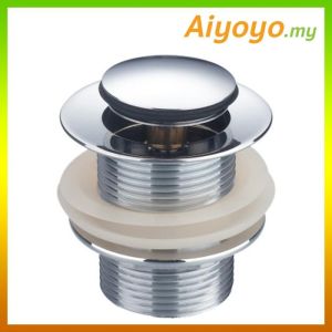 Basin Pop Up Waste Sink Waste Basin Waste Overflow Push Button Waste Water Tap Bathroom Bathtub Toilet Faucet Bath Mixer Lavatory