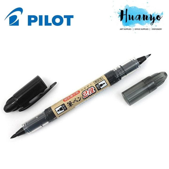 Pilot Futayaku Double-Sided Tip Brush Pen Fine Medium Lazada