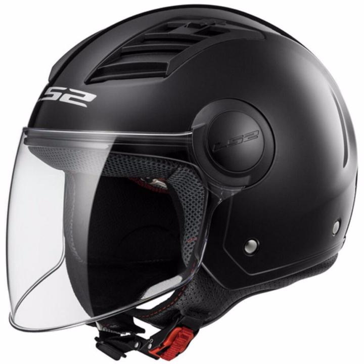 LS2 OF562 AIRFLOW SOLID GLOSS BLACK Motorcycle Helmet