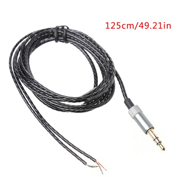 3.5mm Jack DIY Replacement Headphone Audio Cable Maintenance Wire