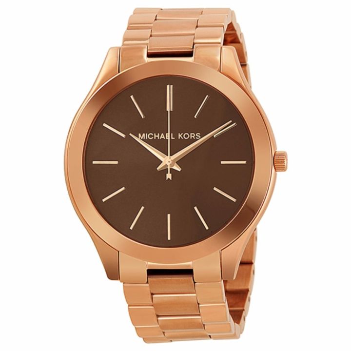 Michael Kors Women's Slim Runway Rose Gold-tone Watch MK3181