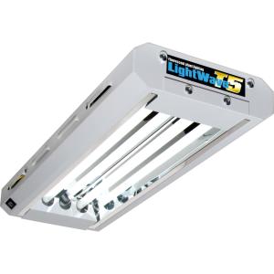 Growth Technology LightWave T5 2Ft2Tube Fluorescent Plant Lighting (3300 Lumens 2x24W 6500K)