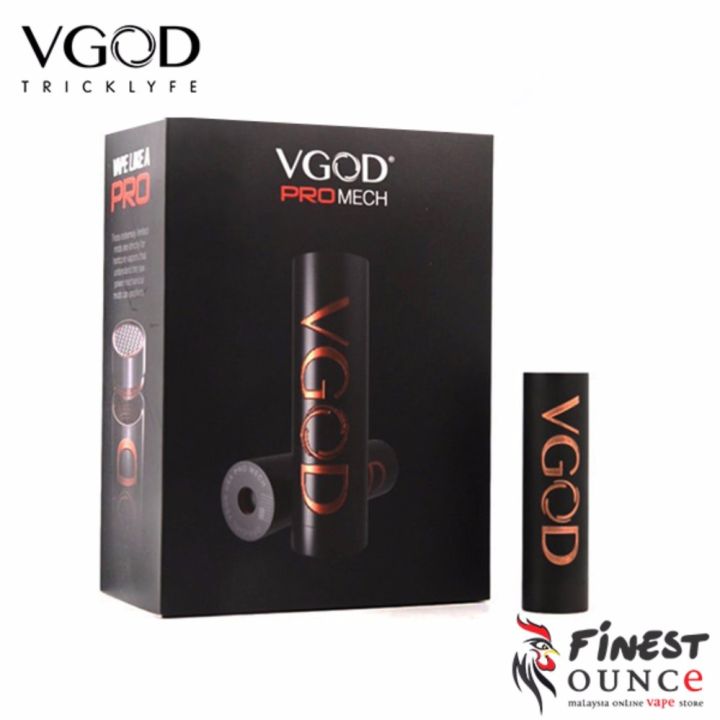 VGOD Pro Mech MOD Black Gold Vape e cig Genuine Lazada