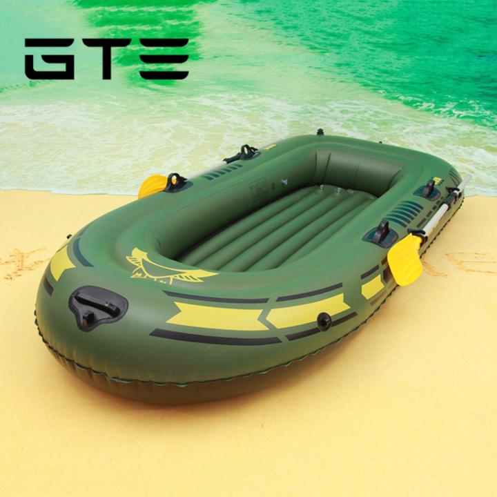 Portable Inflatable Boats GTE Portable Inflatable Boat Double Thicken Water Sport Boat 2 Person ...