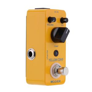 【Free Shipping】Mooer Yellow Comp Micro Mini Optical Compressor Effect Pedal for Electric Guitar True Bypass - intl