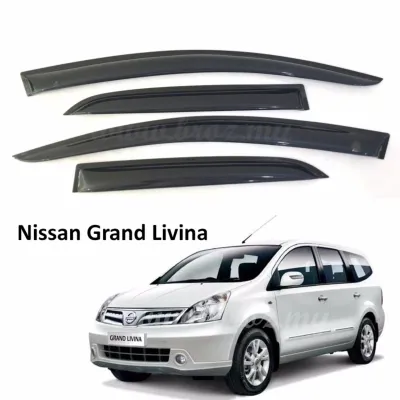 Air Press Window Door Visor Wind Deflector for Grand Livina (4PCS/SET)