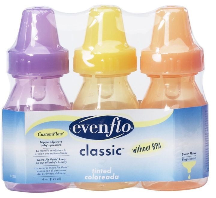 Evenflo Klasik Tanpa BPA Berwarna Pek Botol-4 oz (3 Pek) Lazada