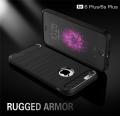 iPhone 6 Plus Case, iPhone 6s Plus Case, Soft Silicone Protection Shock Absorption Cover and Carbon Fiber Design Phone Casing. 