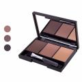 3 Color Palette 3D Contouring Palette Makeup Eye Brow With Mirror & Brush Waterproof Eye Shadow Eyebrow Powder Make Up Palette Beauty Cosmetic  . 