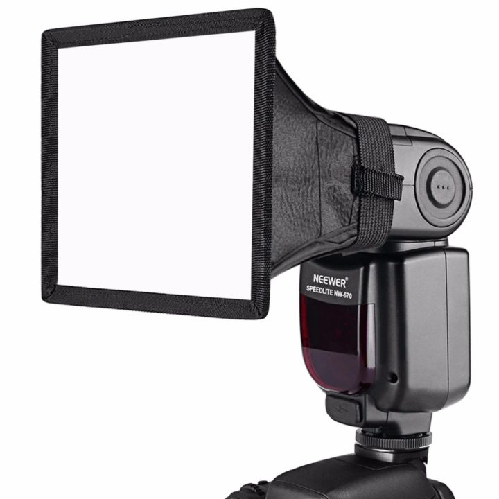 Neewer 6x5 inches/15x13 centimeters Speedlite Softbox Flashlight Diffuser  for Canon 580EX II 600EX-RT, YongNuo YN560 III YN560 IV, Nikon SB-900