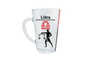 Zodiac Glass Mug - Libra 1pc (LOCAL READY STOCK)