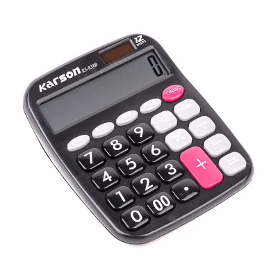Sophie and Basty Karson Big Number Calculator- Black