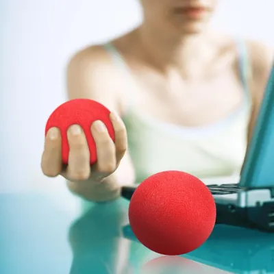 Silicone Massage Therapy Grip Ball for Hand Finger Strength Exercise Stress Relief